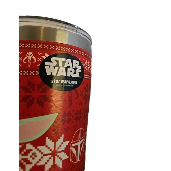 TERVIS Star Wars Christmas Sweater Baby Yoda Grogu Stainless Steel Tumbler NEW - Picture 2 of 13